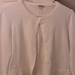 Tyler Boe‎ White Crop Cardigan Sz M